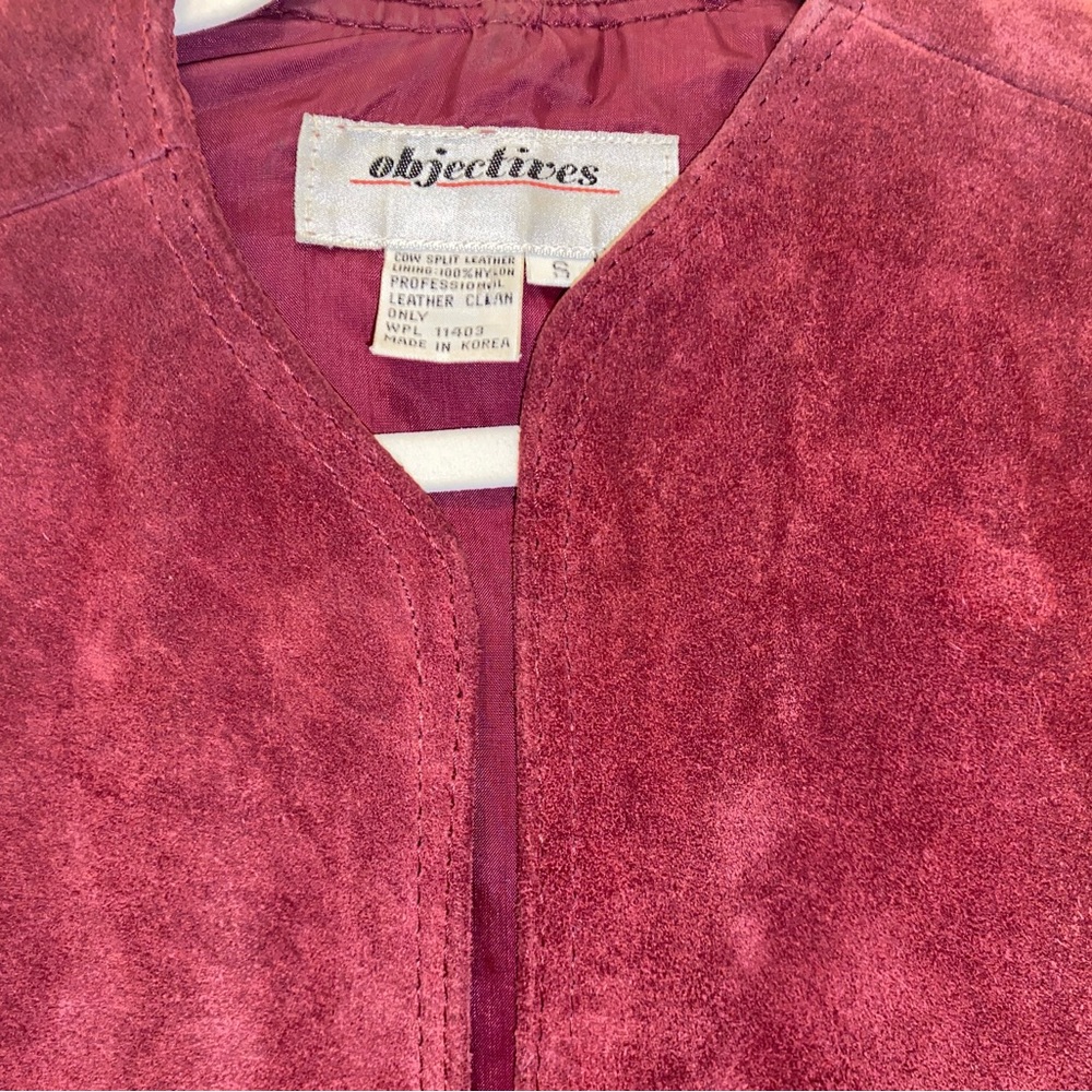 Cropped Suede Jacket - Picture 7 of 9